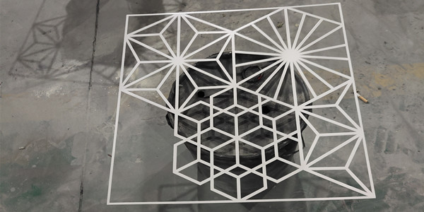 激光镂空不锈钢屏风样品