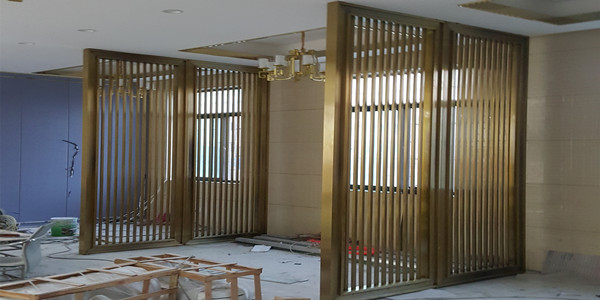 简易方管不锈钢屏风