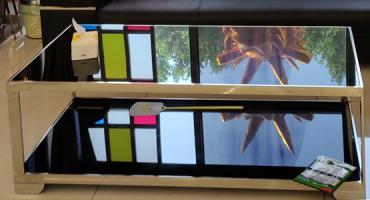 酒店大堂钛金不锈钢茶几