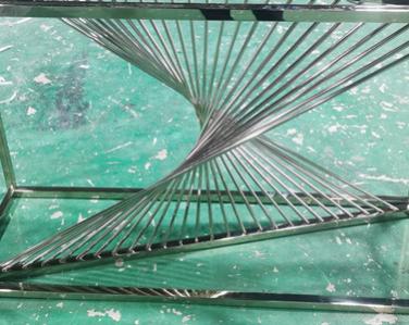 <strong>摆线型新中式不锈钢茶几</strong>