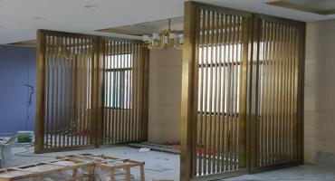 简易方管不锈钢屏风