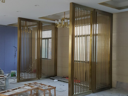 简易方管不锈钢屏风